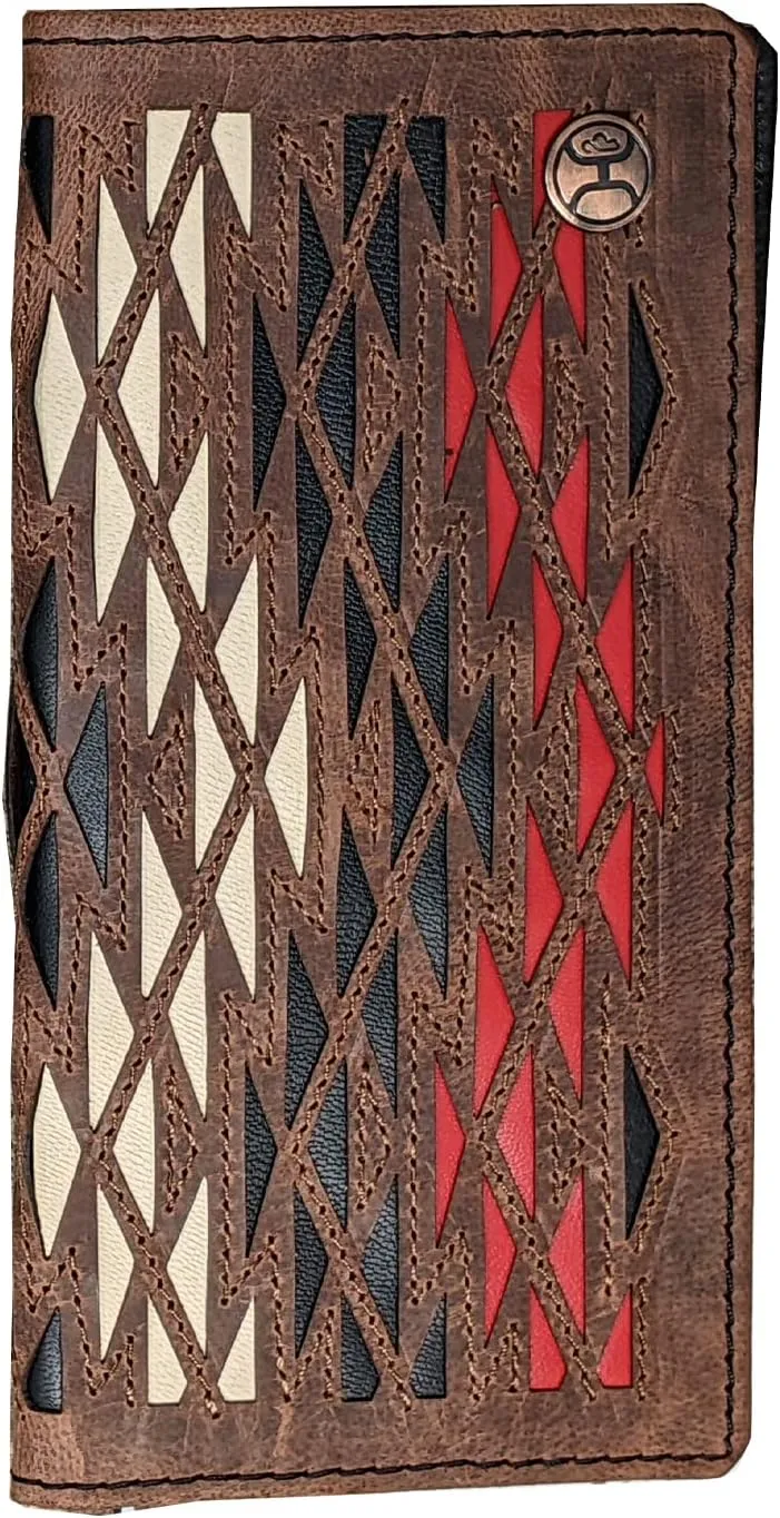Aztec Print Hooey Rodeo Wallet in Ivory/Red
