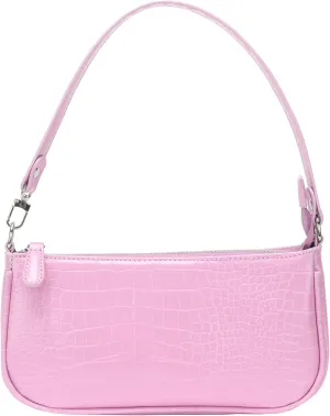 Bag Crocodile Effect Retro Faux Leather Classic Clutch Shoulder Purse Handbag for Women