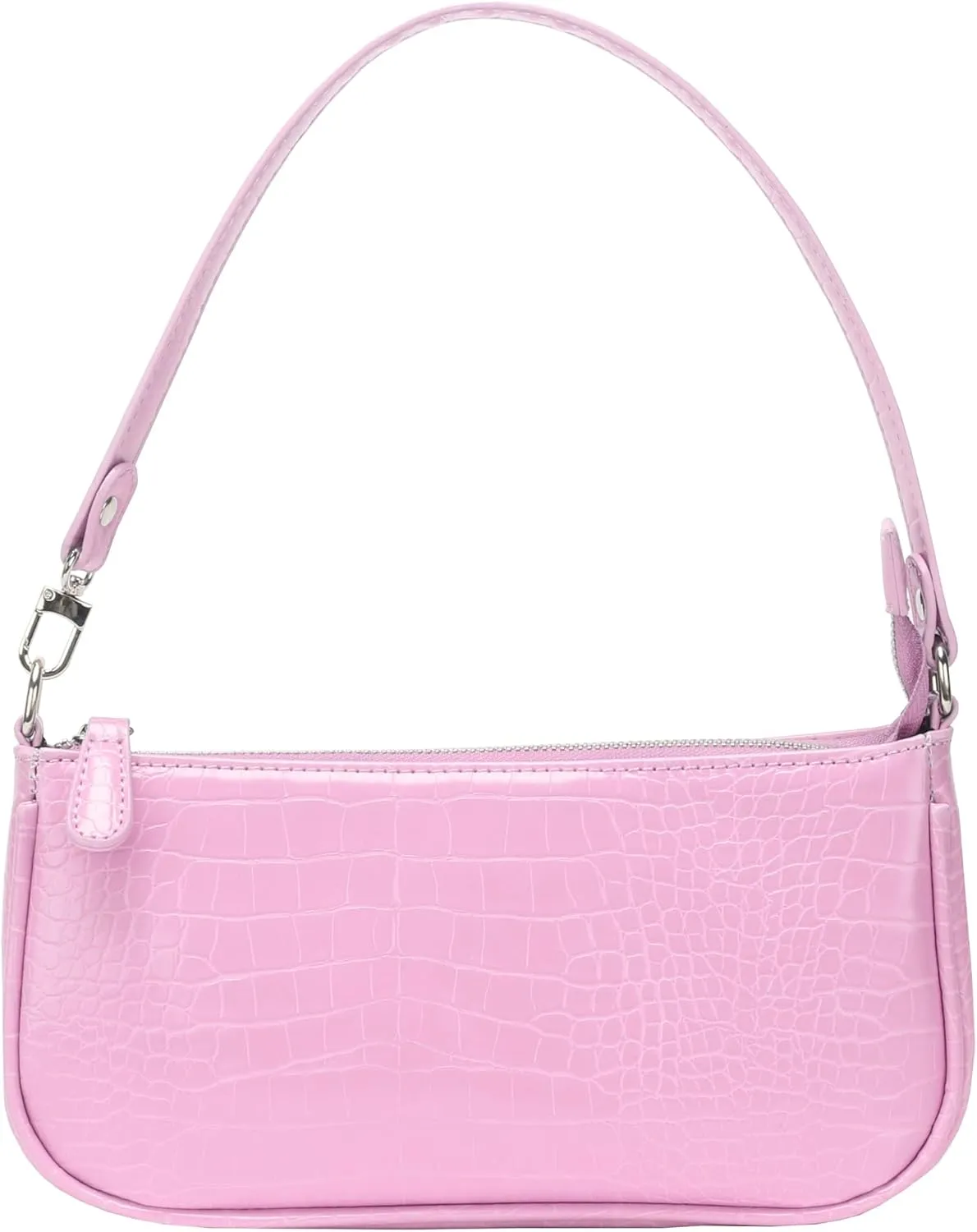 Bag Crocodile Effect Retro Faux Leather Classic Clutch Shoulder Purse Handbag for Women