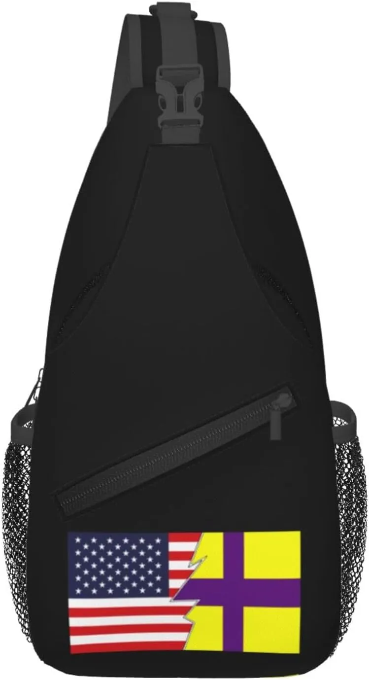 Bandera-Peñuelas And America Crossbody Bags For Women Men Chest Backpack Gym Shoulder Bag Travel Outdoor Sports Casual Crossbody Bags