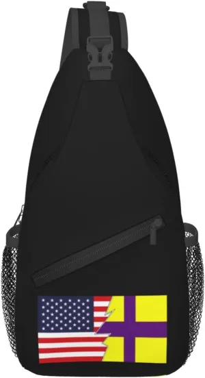 Bandera-Peñuelas And America Crossbody Bags For Women Men Chest Backpack Gym Shoulder Bag Travel Outdoor Sports Casual Crossbody Bags