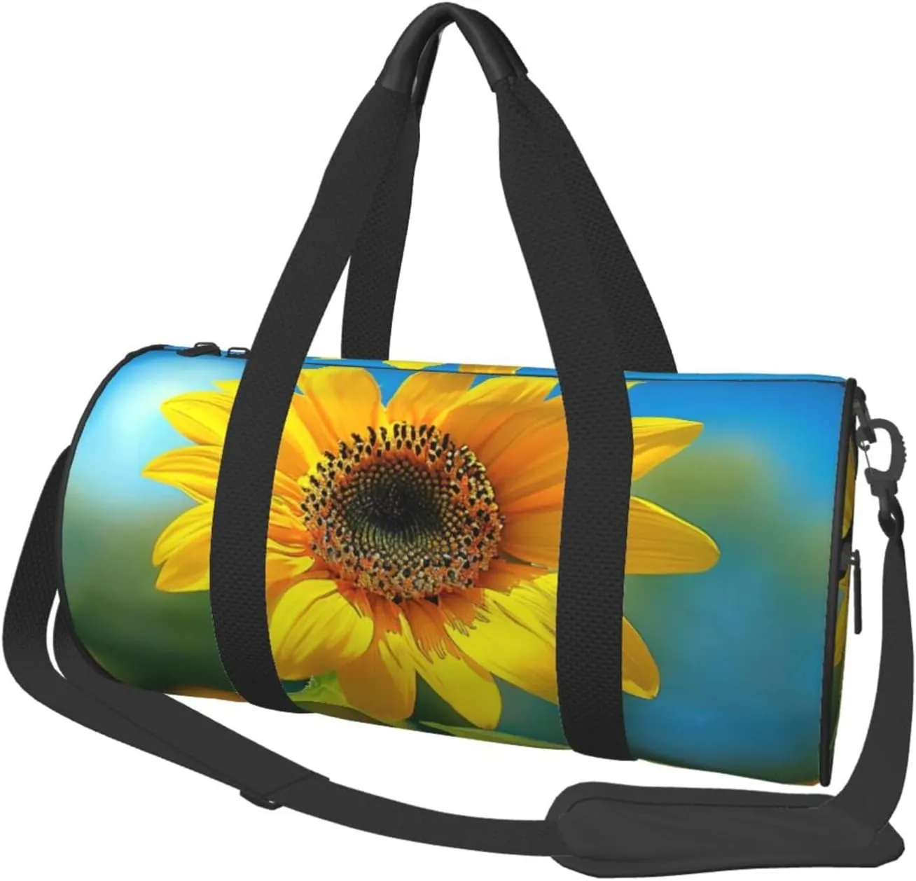 Beautiful sunflower Printed Sports Gym Bag for Men Women Foldable Duffel Bag Carry On Weekender Bag for Travel Sports