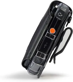 BELTRON Leather Fitted Case for Kyocera DuraXV Extreme E4810, DuraXV Extreme  E4811 Verizon Flip Phone - Features: Rotating Belt Clip, Screen & Keypad Protection, Secure Fit