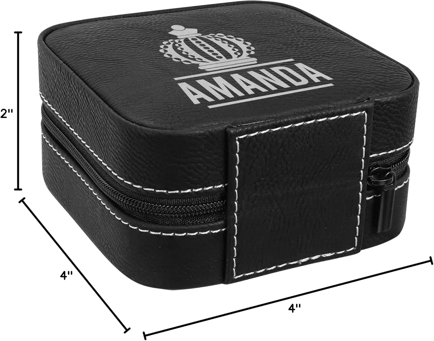 Best Travel Black Jwelery Box, Laserable Leatherette Jwelery Organizer Case, Storage Box For Women, Beautiful Storage Case for Women