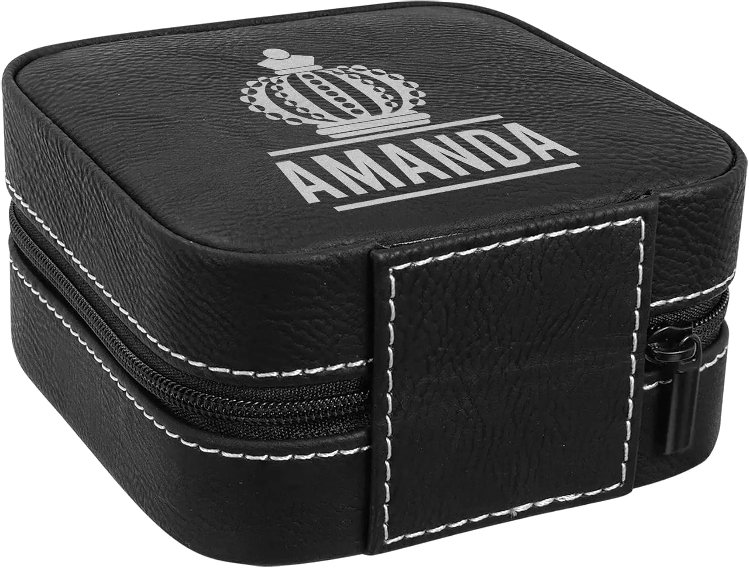 Best Travel Black Jwelery Box, Laserable Leatherette Jwelery Organizer Case, Storage Box For Women, Beautiful Storage Case for Women