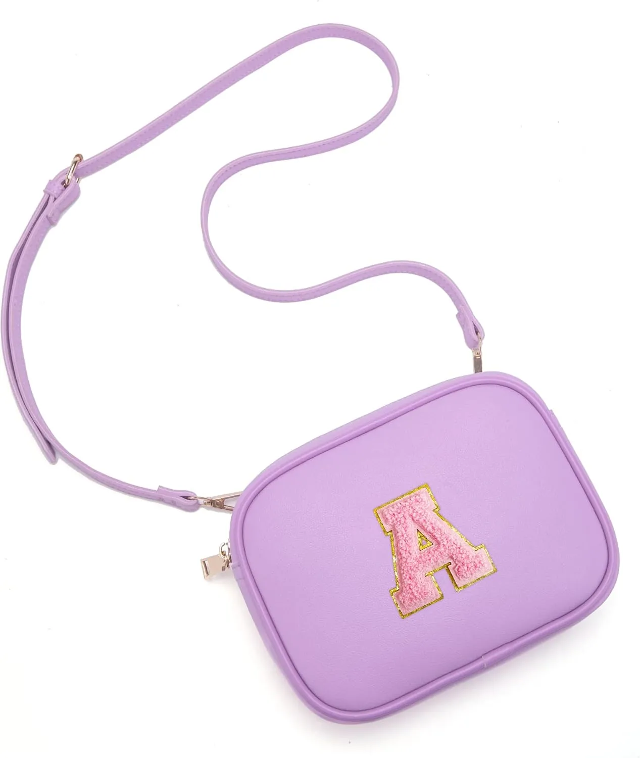 Birthday Gifts for 4 5 6 7 8 9 10 11 12 13 Year Old Girls Initial PU Leather Crossbody Bags for Girls