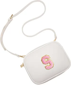Birthday Gifts for 4 5 6 7 8 9 10 11 12 13 Year Old Girls Initial PU Leather Crossbody Bags for Girls