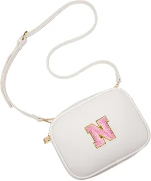 Birthday Gifts for 4 5 6 7 8 9 10 11 12 13 Year Old Girls Initial PU Leather Crossbody Bags for Girls
