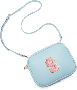 Birthday Gifts for 4 5 6 7 8 9 10 11 12 13 Year Old Girls Initial PU Leather Crossbody Bags for Girls