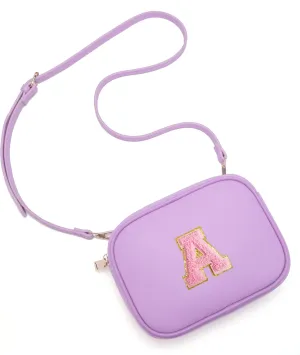 Birthday Gifts for 4 5 6 7 8 9 10 11 12 13 Year Old Girls Initial PU Leather Crossbody Bags for Girls