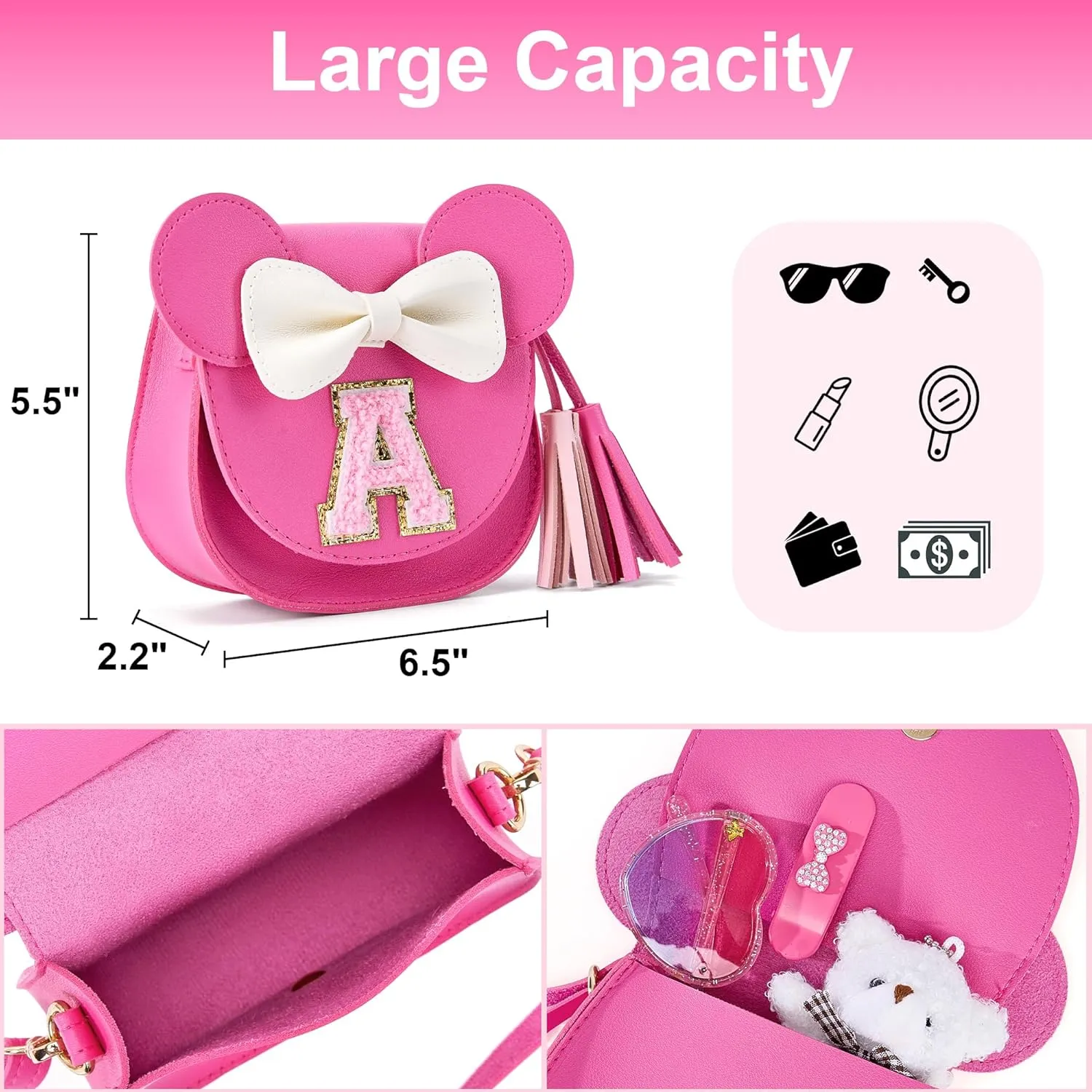 Birthday Gifts for Girls, Toddler Purse Little Girl Gifts Kids Wallet Christmas Gift for 2 3 4 5 6 7 8 Year Old