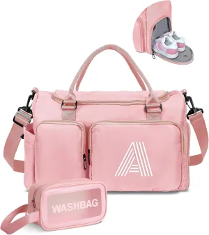 Birthday Gifts Teen Girl Gift, Initial Travel Duffel Bag, Duffel Bag,Personalized Weekender Bag, Monogram Overnight Bag Girlfriend Birthday Gifts for Women Gifts for Teen Girls Boys
