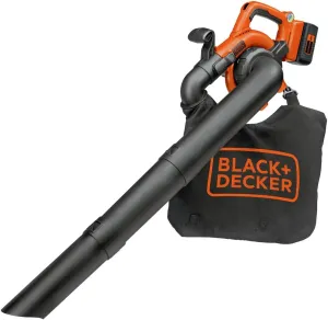 BLACK DECKER 40V Cordless Leaf Blower Kit, 120 mph Air Speed, 6-Speed Dial, Built-In Scraper, With Collection Bag, Battery and Charger Included (LSWV36)