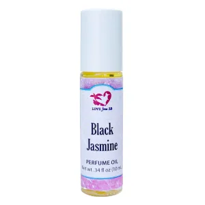 Black Jasmine Perfume Oil | .03 oz/10 ml Roll On Bottle with Organic Jojoba Oil | Made in Santa Barbara, California (Black Jasmine)