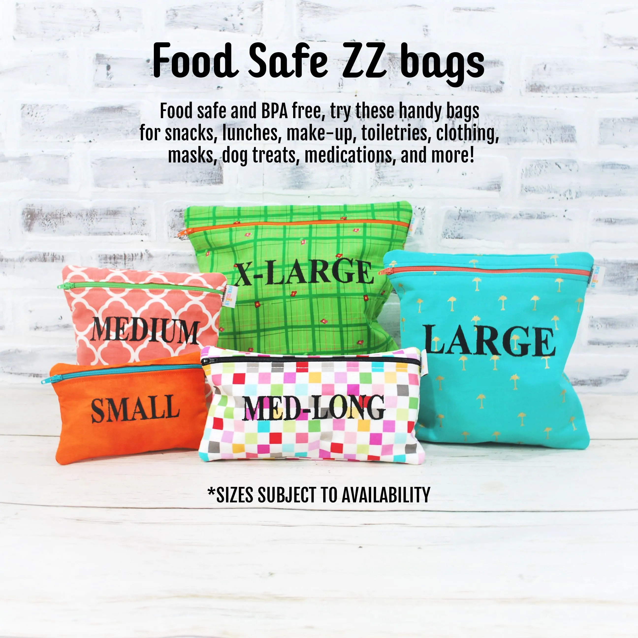 Black White Checked Personalized Reusable Bag