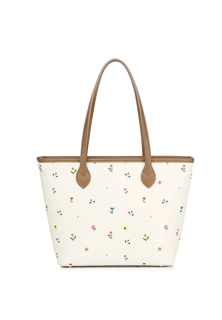 Blooming Garden Small Tote Bag (Cornsilk)