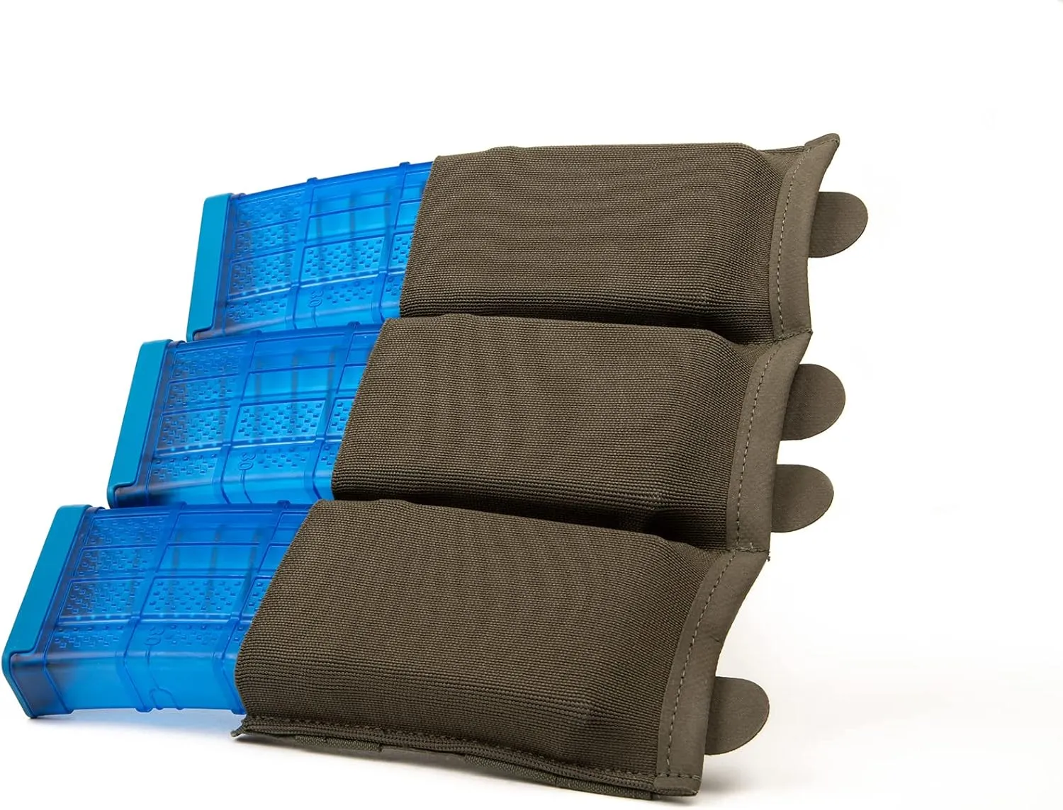 Blue Force Gear MOLLE Mag Pouches, Triple Magazine Pouch, Airsoft Magazines Small Pouches - 9.25 x 5.5 x 0.13 Inches