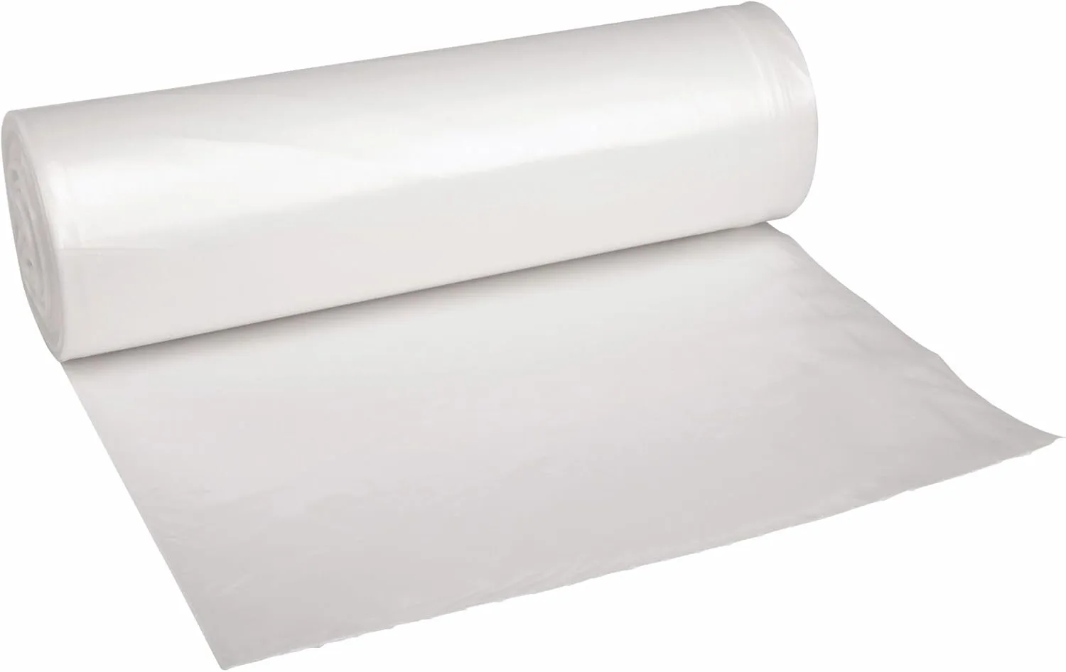 Boardwalk X8046DCKR01 40 in. x 46 in. 45 gal. 1.4 mil Recycled Low-Density Polyethylene Can Liners - Clear (100/Carton)