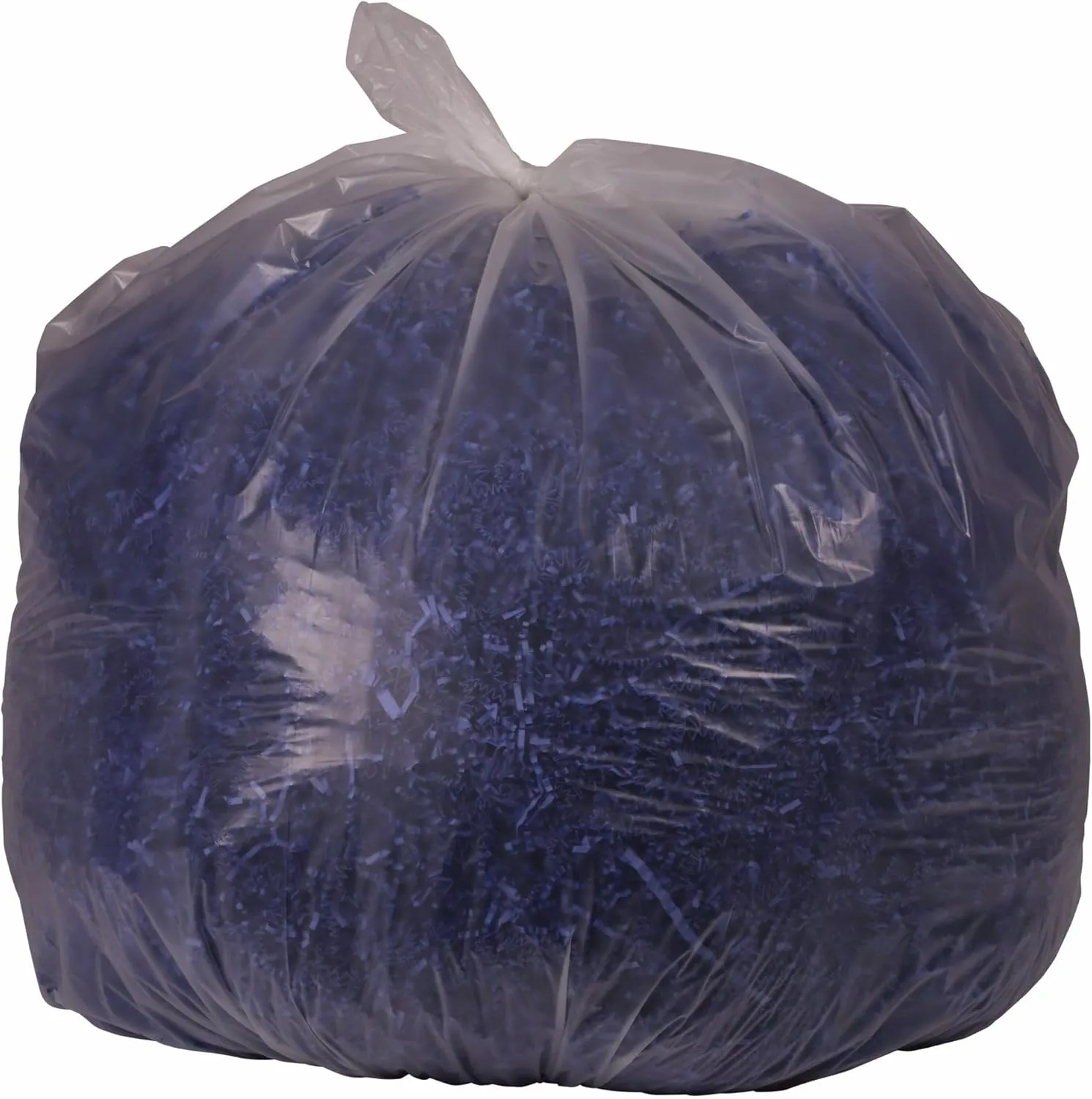 Boardwalk X8046DCKR01 40 in. x 46 in. 45 gal. 1.4 mil Recycled Low-Density Polyethylene Can Liners - Clear (100/Carton)