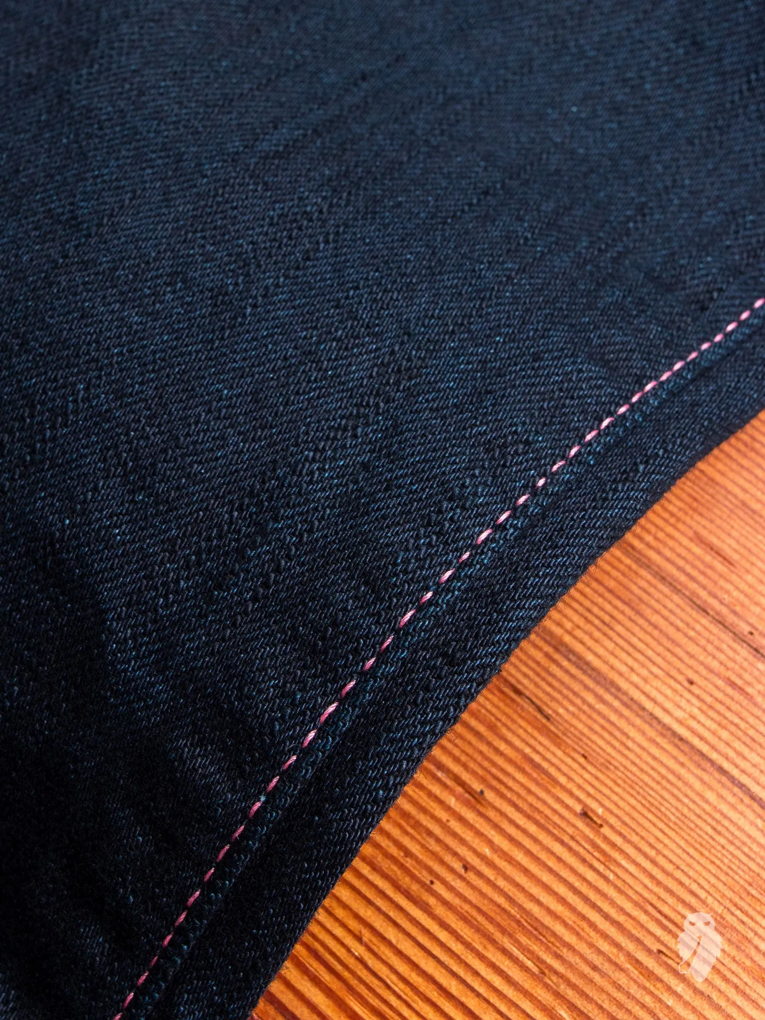 BOM012-B "Momotaro x Blue Owl" 15.7oz Selvedge Denim - Natural Tapered Fit