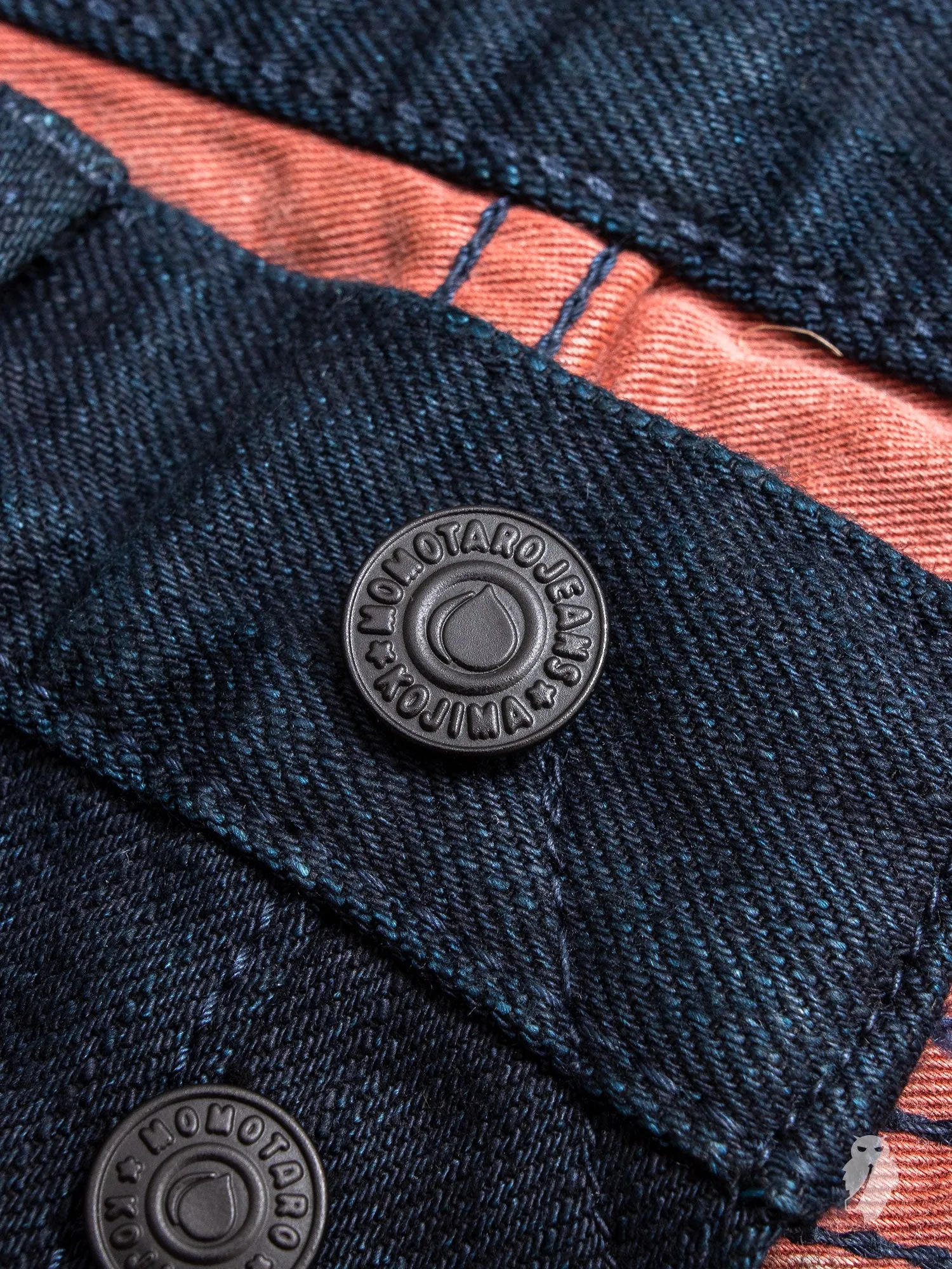 BOM012-B "Momotaro x Blue Owl" 15.7oz Selvedge Denim - Natural Tapered Fit