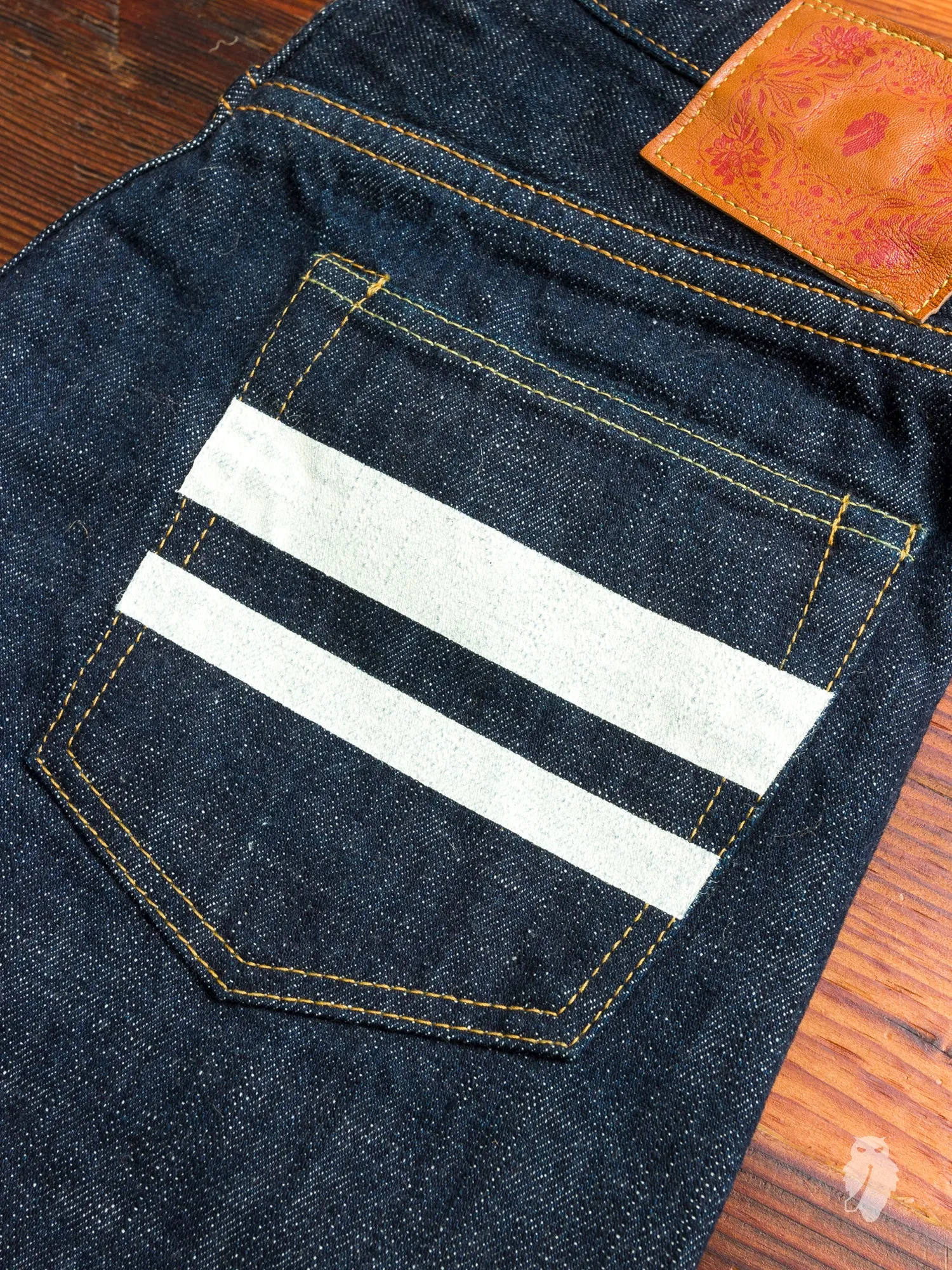 BOM012 "Momotaro x Blue Owl" 15.7oz Selvedge Denim - Natural Tapered Fit