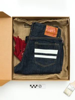 BOM012 "Momotaro x Blue Owl" 15.7oz Selvedge Denim - Natural Tapered Fit