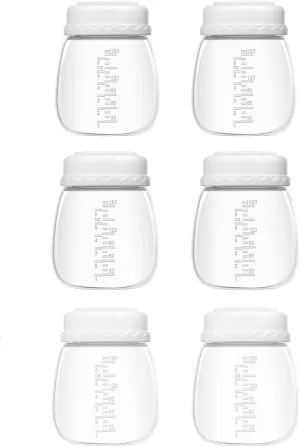Breast Pump Parts Compatible with Spectra Replacement Pump Parts, Spectra Bottles, Spectra Pump Parts, Spectra Breast Pump, Spectra s1/s2/9 Plus, Not Original Accessories, 6 Count