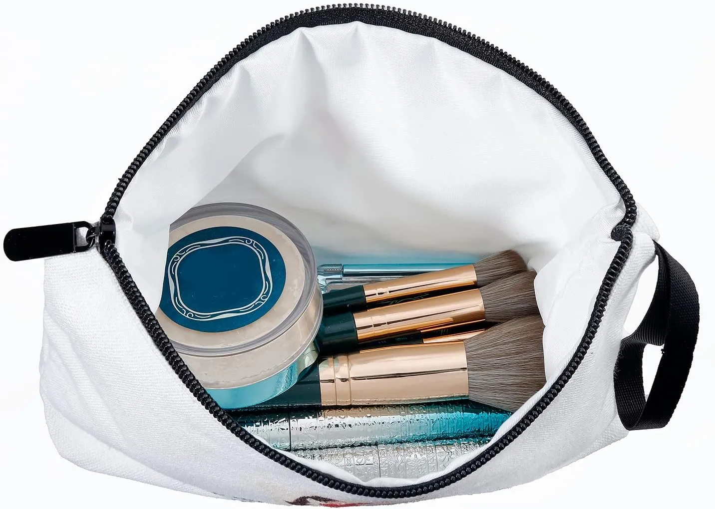 Bridal Shower Gifts for Bride,Initial Gifts for Women,Monogram Gifts,Bachlorette Gifts for Bride,Makeup Bag with Mirror,Sisters Gifts from Sister,Small Gifts for Women,Bridemaid,Friend,Female(A)