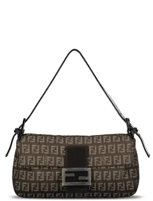 Brown Zucchini Canvas Monogram Baguette