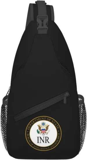 Bureau of Intelligence and Research Seal Crossbody Bags For Women Men Chest Backpack Gym Shoulder Bag Travel Outdoor Sports Casual Crossbody Bags