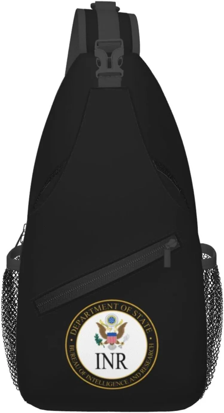 Bureau of Intelligence and Research Seal Crossbody Bags For Women Men Chest Backpack Gym Shoulder Bag Travel Outdoor Sports Casual Crossbody Bags