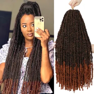 Butterfly Locs Crochet Hair 24 Inch 6 Packs Pre-twisted Ditressed Butterfly Locs Long Soft Faux Locs Braids Hair For Black Women Pre Looped(24inch,T30)