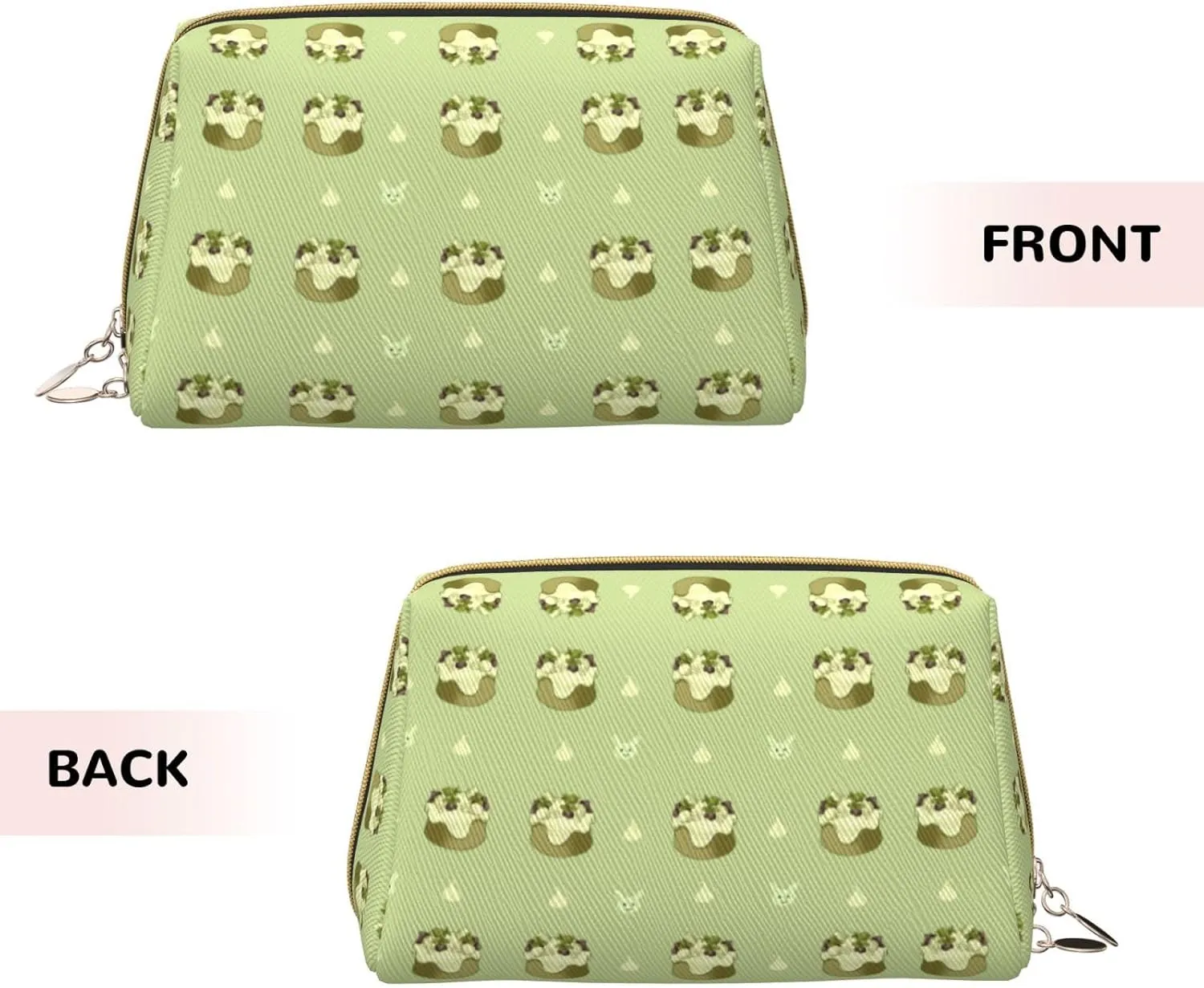 Butterscotch Cupcakemakeup Bag Organizer,Toiletry Cosmetic Bag,Zipper Pouch Brushes Storage Case(Large)