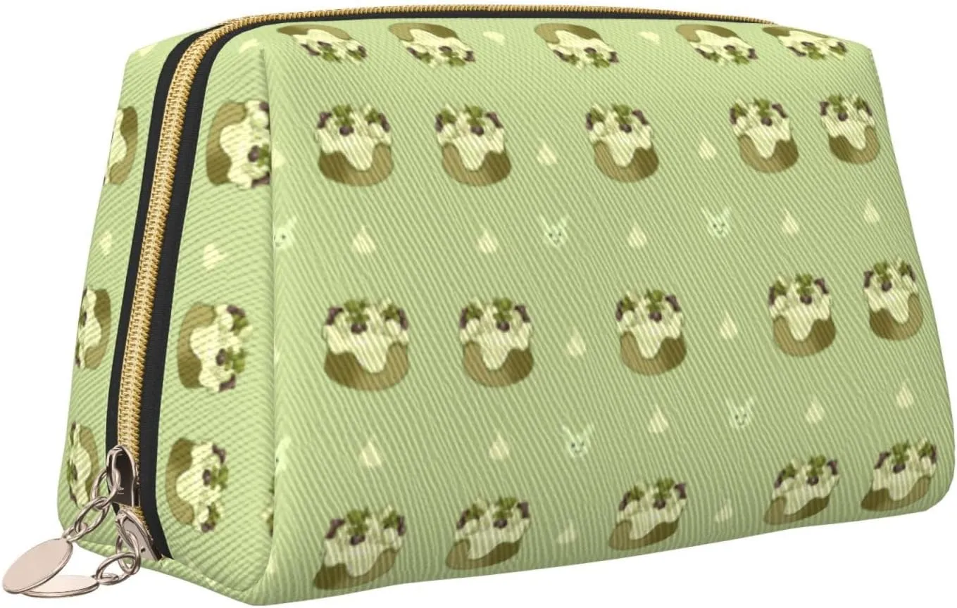 Butterscotch Cupcakemakeup Bag Organizer,Toiletry Cosmetic Bag,Zipper Pouch Brushes Storage Case(Large)