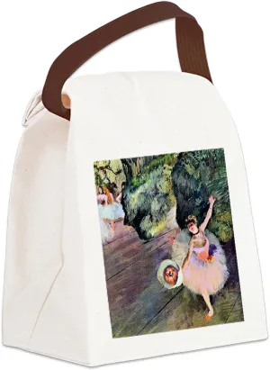 CafePress Edgar Degas Dancer With Flowers Canvas Lunch Bag with Strap Handle