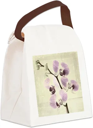 CafePress Light Orchids Canvas Lunch Bag with Strap Handle