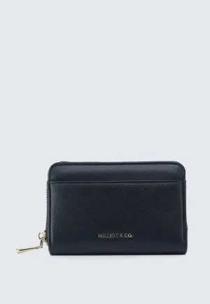 Candy Delight Zip Around Small Wallet  (Black)