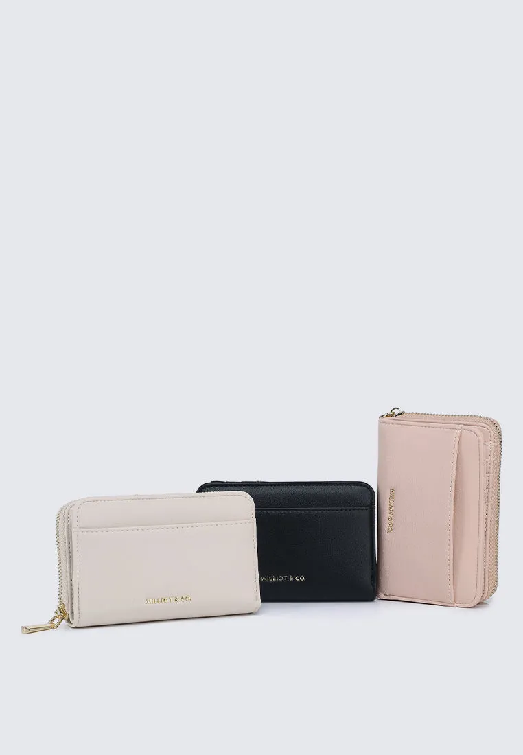 Candy Delight Zip Around Small Wallet  (Black)