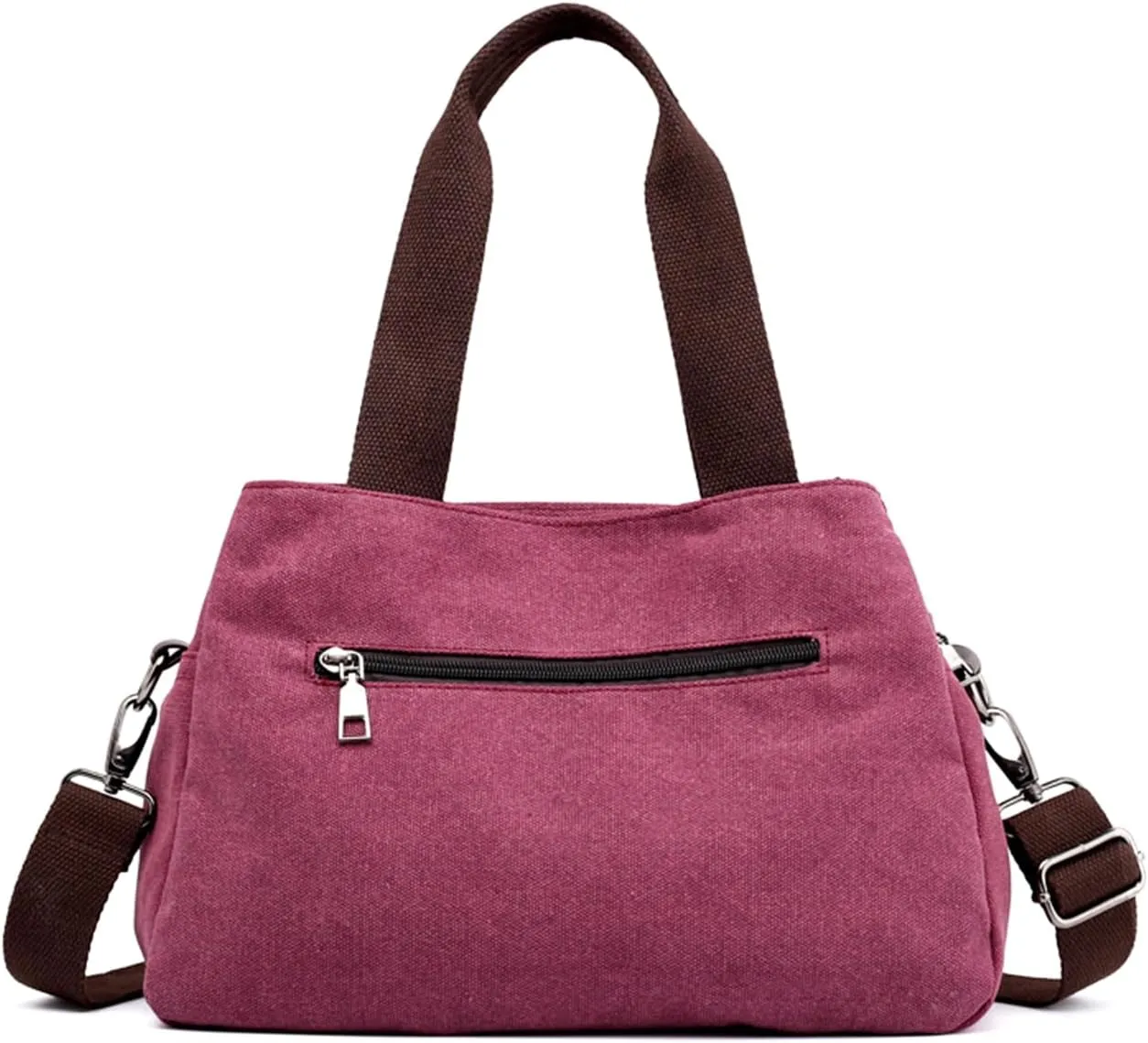 Canvas Hobo Crossbody Bag for Women - Multi-Compartment Tote Purse Campare with Adjustable Strap Hangbags Bags