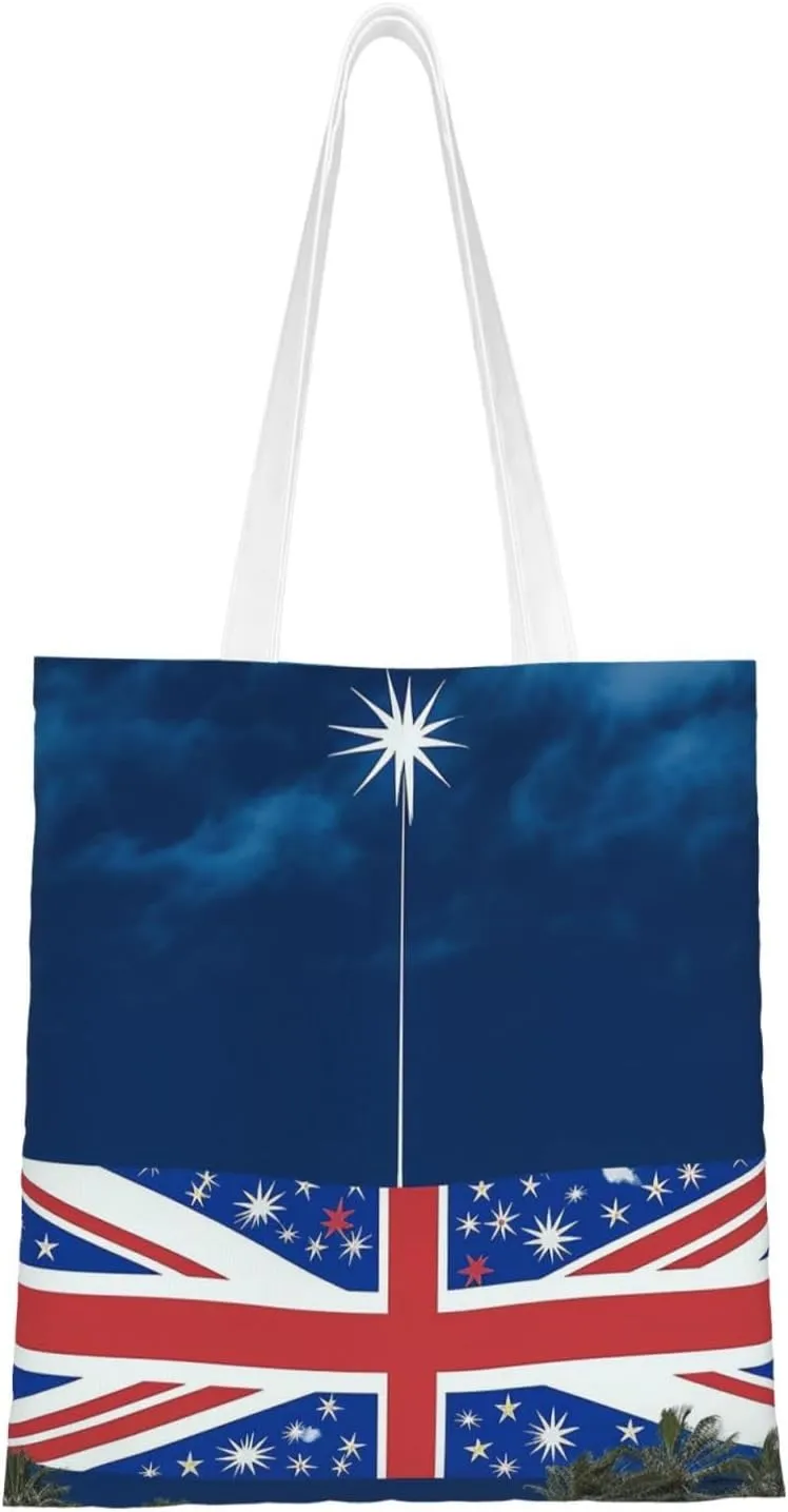 Canvas Tote Bag For Women Reusable Shopping Bag Casual New Zealand Flag Shoulder Bag Handbag For Travel
