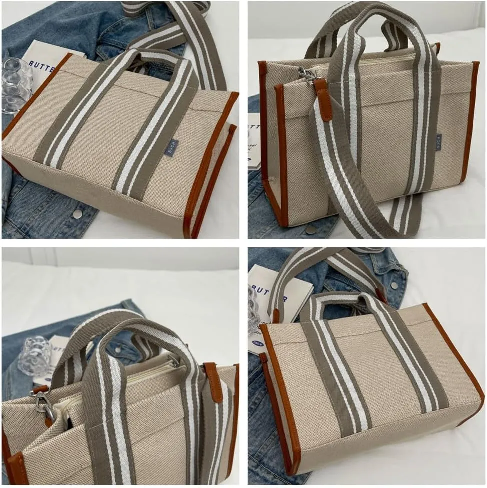 Canvas Tote Bags Women for Women Hobo Crossbody Bags Purse Large Work Travel Shoulder Bags Handbags Gift
