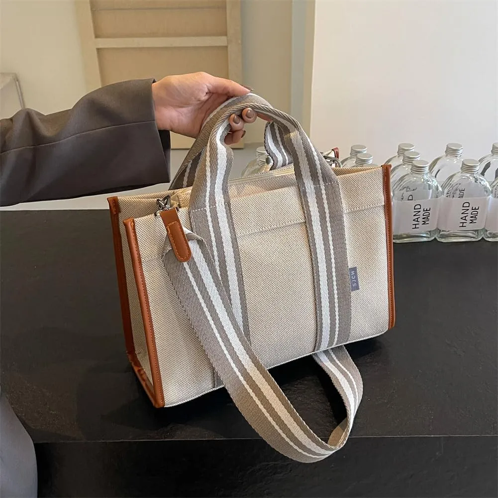 Canvas Tote Bags Women for Women Hobo Crossbody Bags Purse Large Work Travel Shoulder Bags Handbags Gift