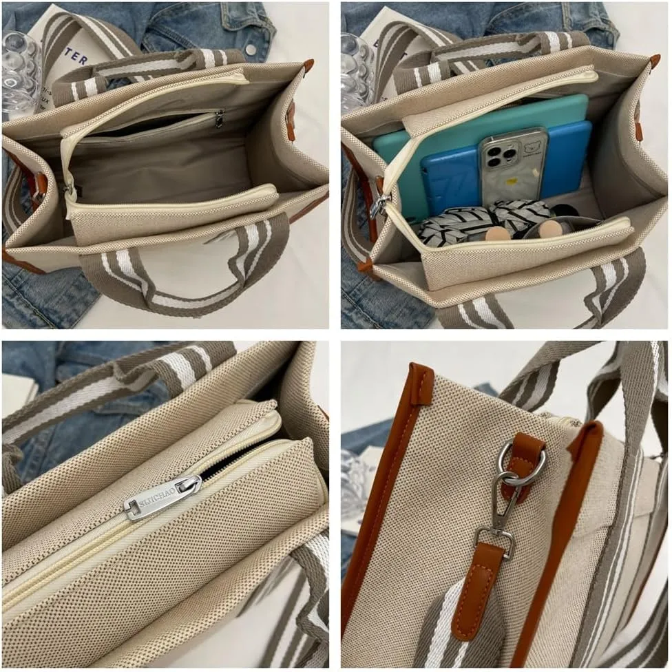 Canvas Tote Bags Women for Women Hobo Crossbody Bags Purse Large Work Travel Shoulder Bags Handbags Gift