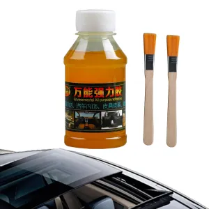 Car Roof Liner Quick Repair Adhesive Glue, 100ml Leather Repair Adhesive Liquid Fabric Glue, Leather Repair Glue, Multifunctional Car Inside Roof Cloth Repair Adhesive Liquid Glue