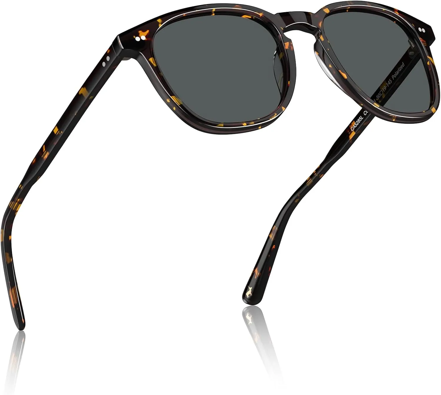 CARFIA Acetate Polarized Sunglasses for Men UV Protection Hand-Crafted Frame CA5285L