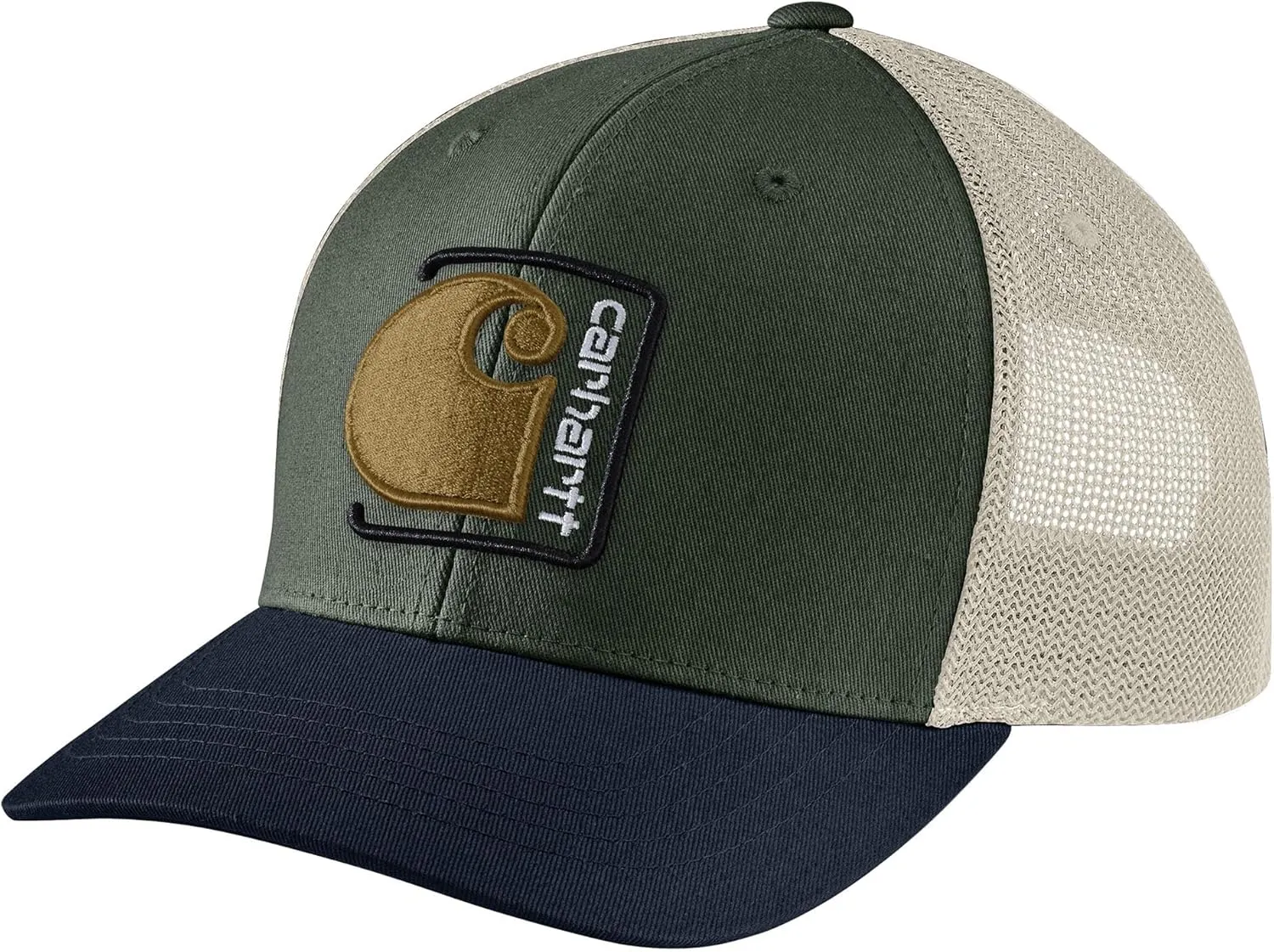 Carhartt Men's Canvas Mesh-Back C Patch Cap