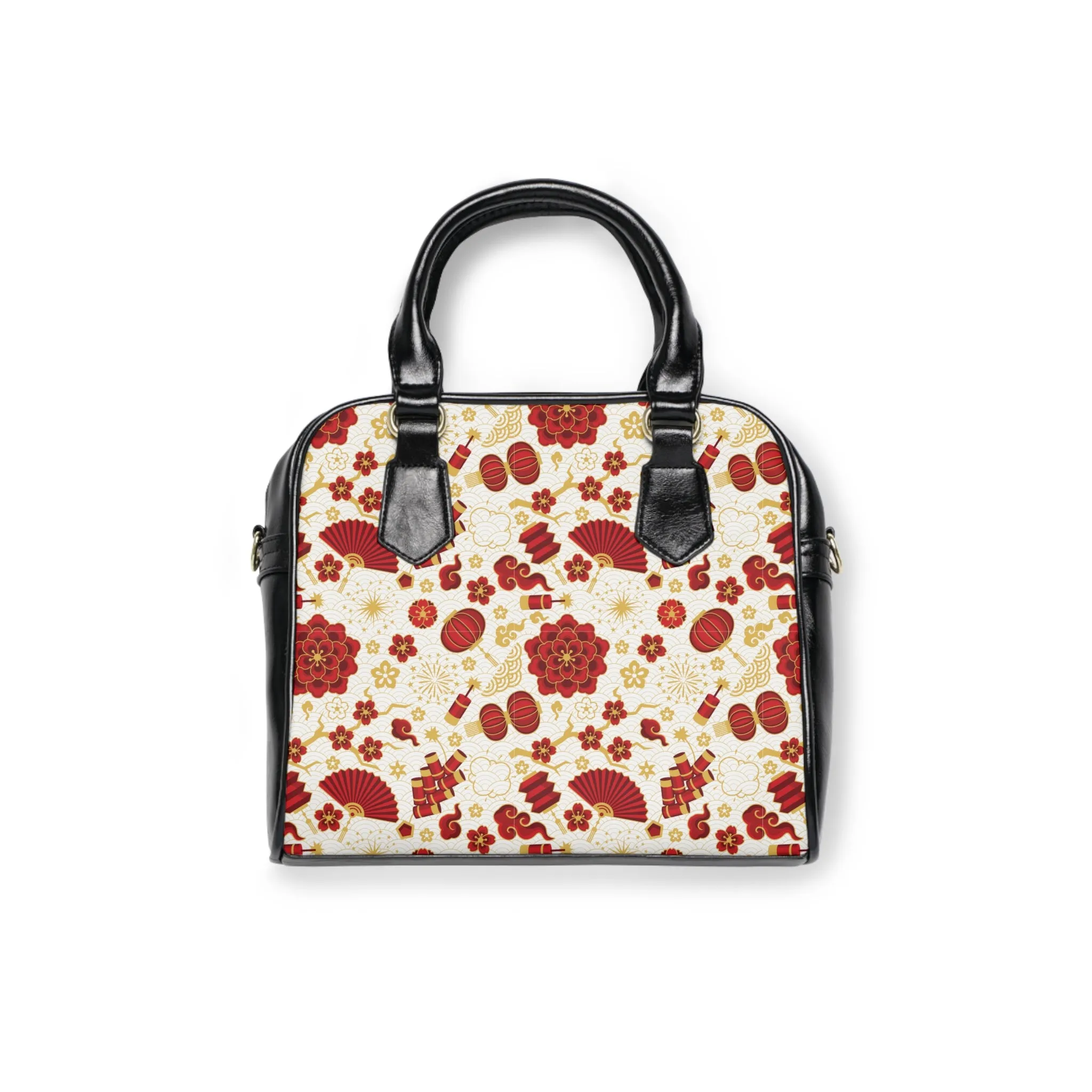 Carry the Beauty of Japan - Flower Fan Shoulder Handbag