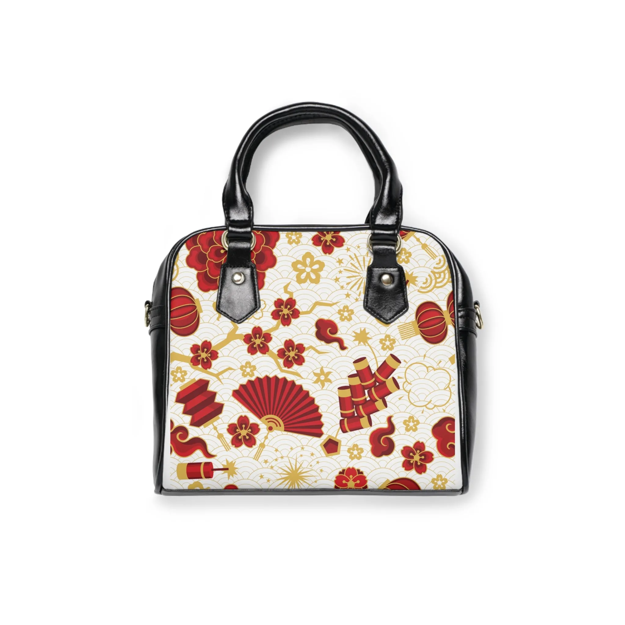 Carry the Beauty of Japan - Flower Fan Shoulder Handbag