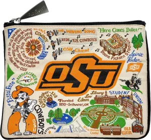 Catstudio Zipper Pouch, Oklahoma State University Travel Toiletry Bag, 5 x 7, Ideal Makeup Bag, Dog Treat Pouch, or Purse to Organize Supplies for Grads & Alumni